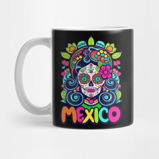 Sugar Skull Mexico Halloween Catrina Skull Mug